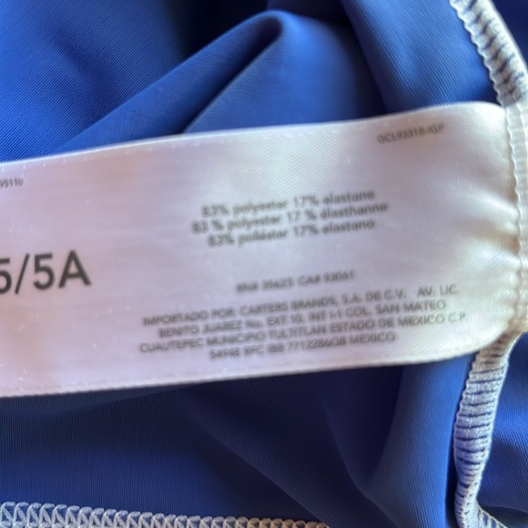 Carters Kids Youth Boys Blue Shark rashguard - Picture 5 of 5